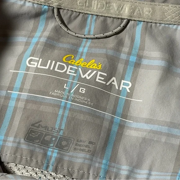 Cabela’s Guidewear Shirts Lot of 2 Men’s Large Plaid Outdoor Fishing Hiking - Picture 5 of 16